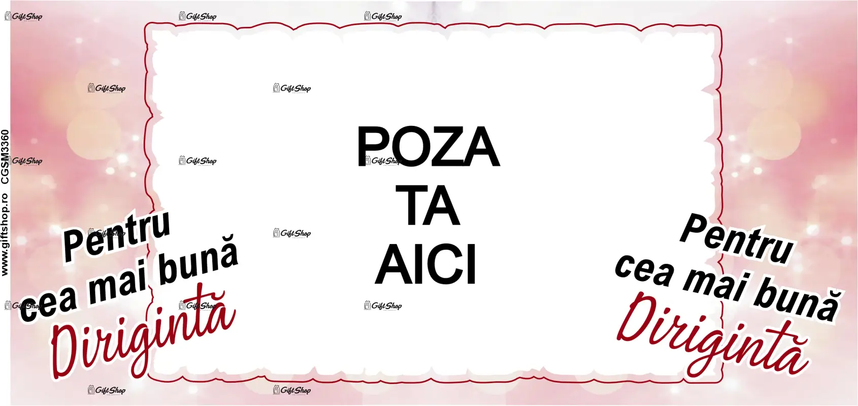 Pentru cea mai buna diriginta, cana personalizata cu poza si text, 330ml, model 3360